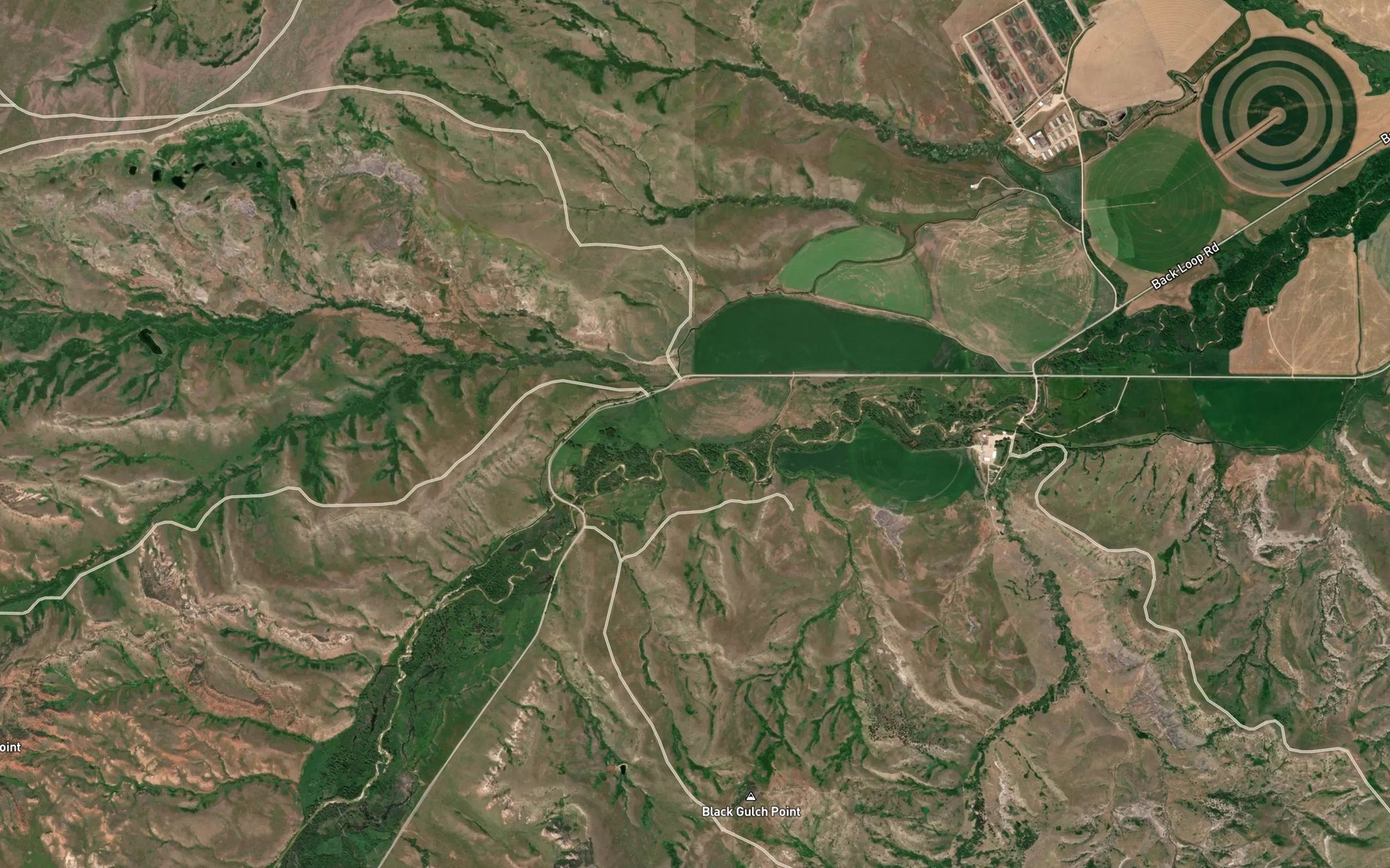 Satellite map of the Sport Creek