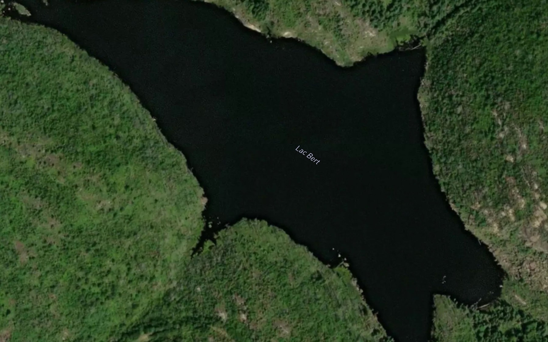 Satellite map of the Lac Bert