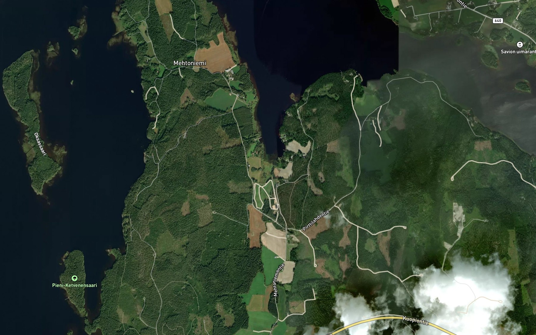 Satellite map of the Myllypuro