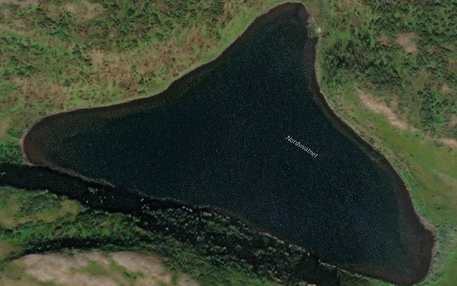 Satellite map of the Nordvivatnet