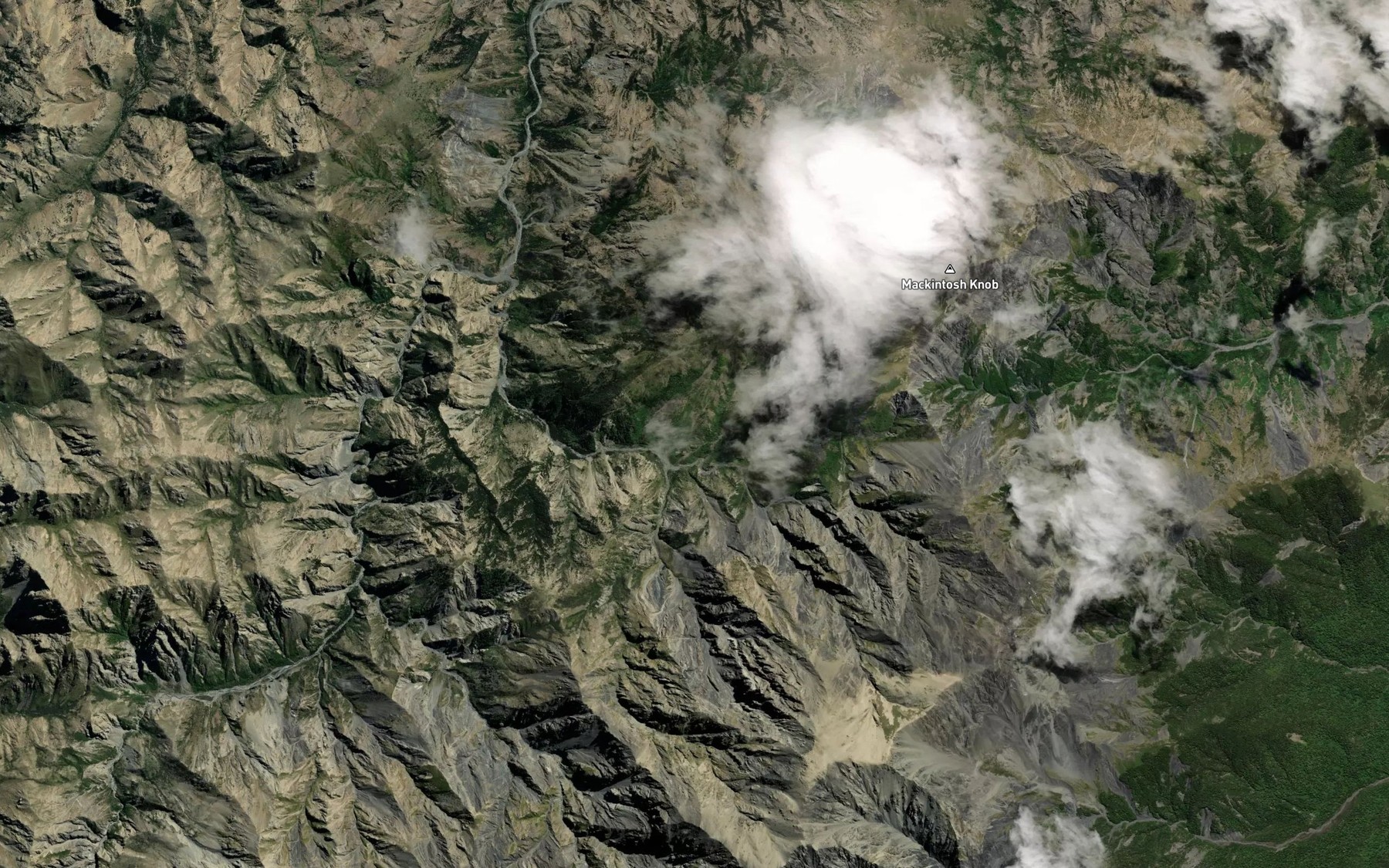 Satellite map of the Doddemeade Stream
