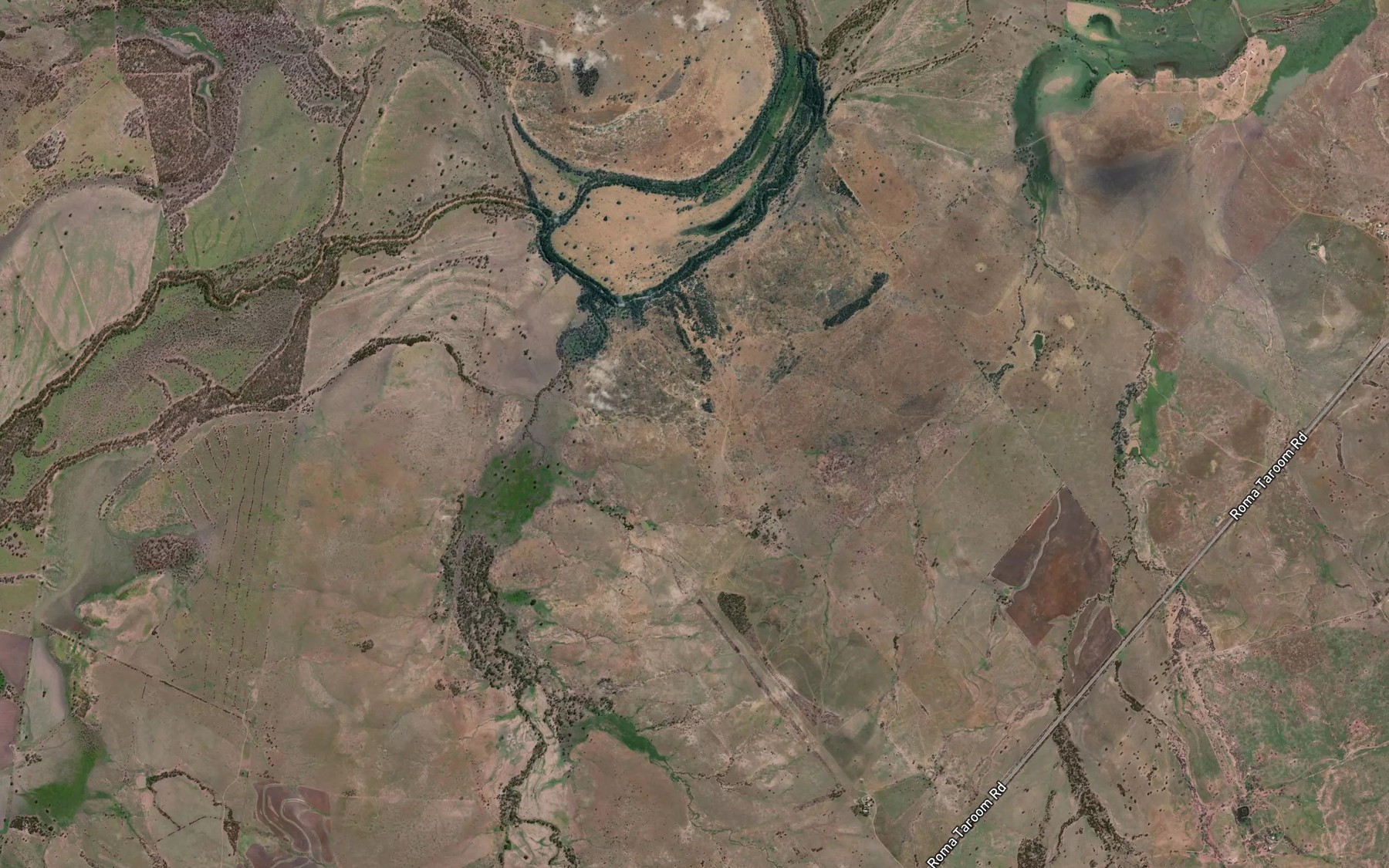 Satellite map of the Paddy Creek