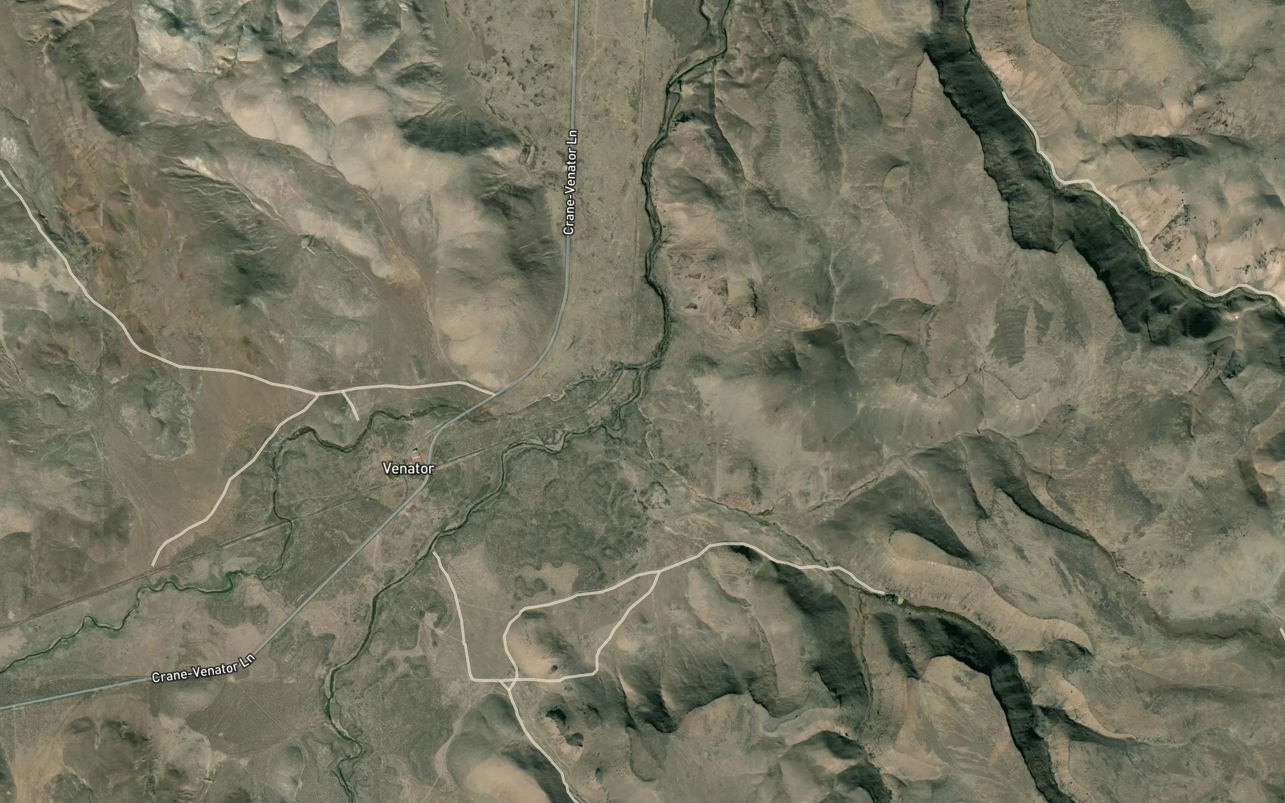 Satellite map of the Pole Creek