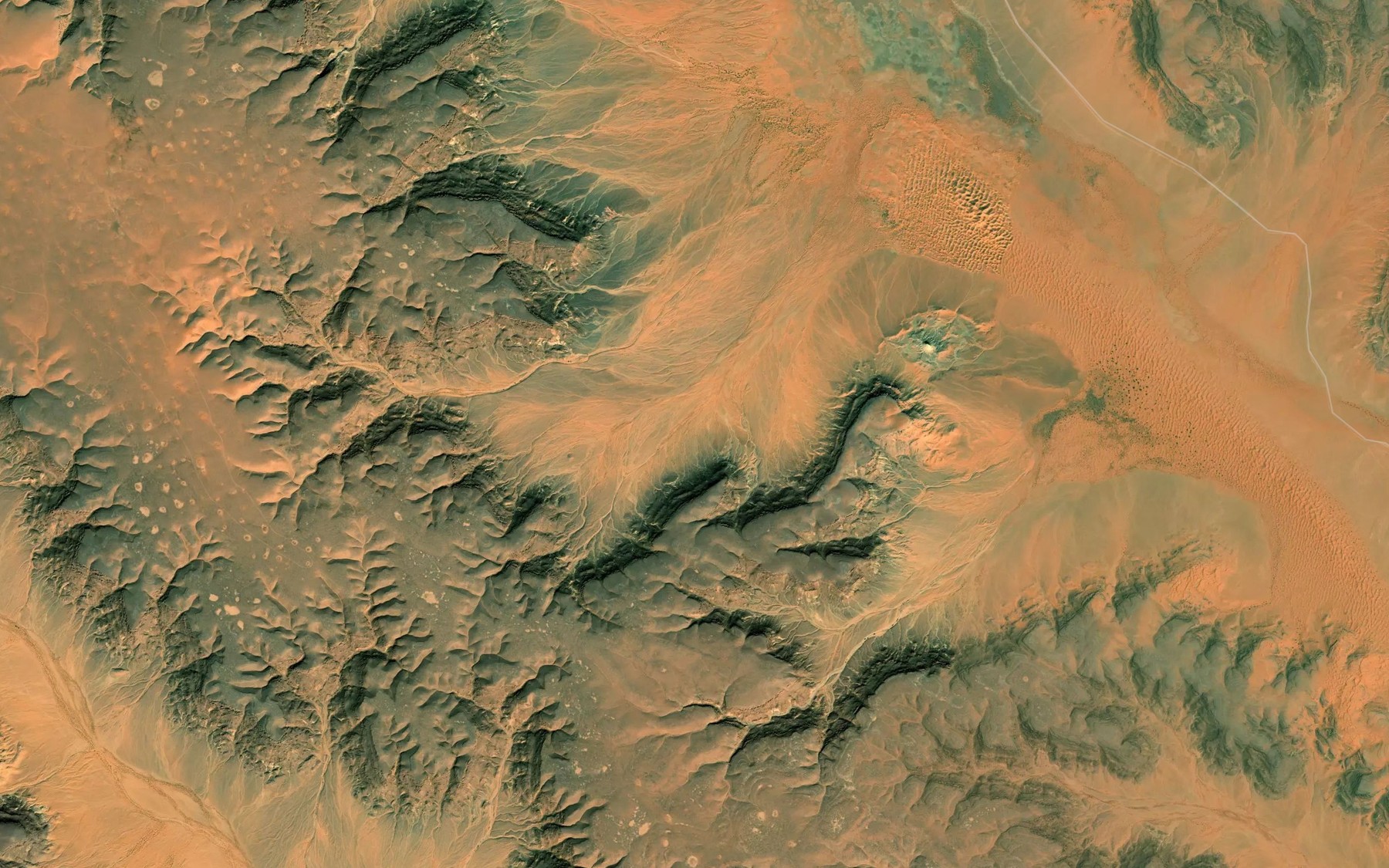 Satellite map of the Chaab Oummat el Hallab