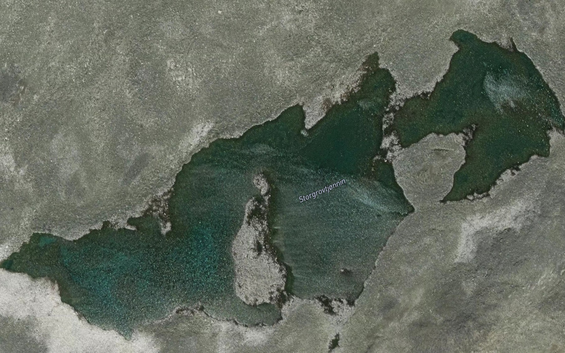 Satellite map of the Gronstorrgrovtjorni