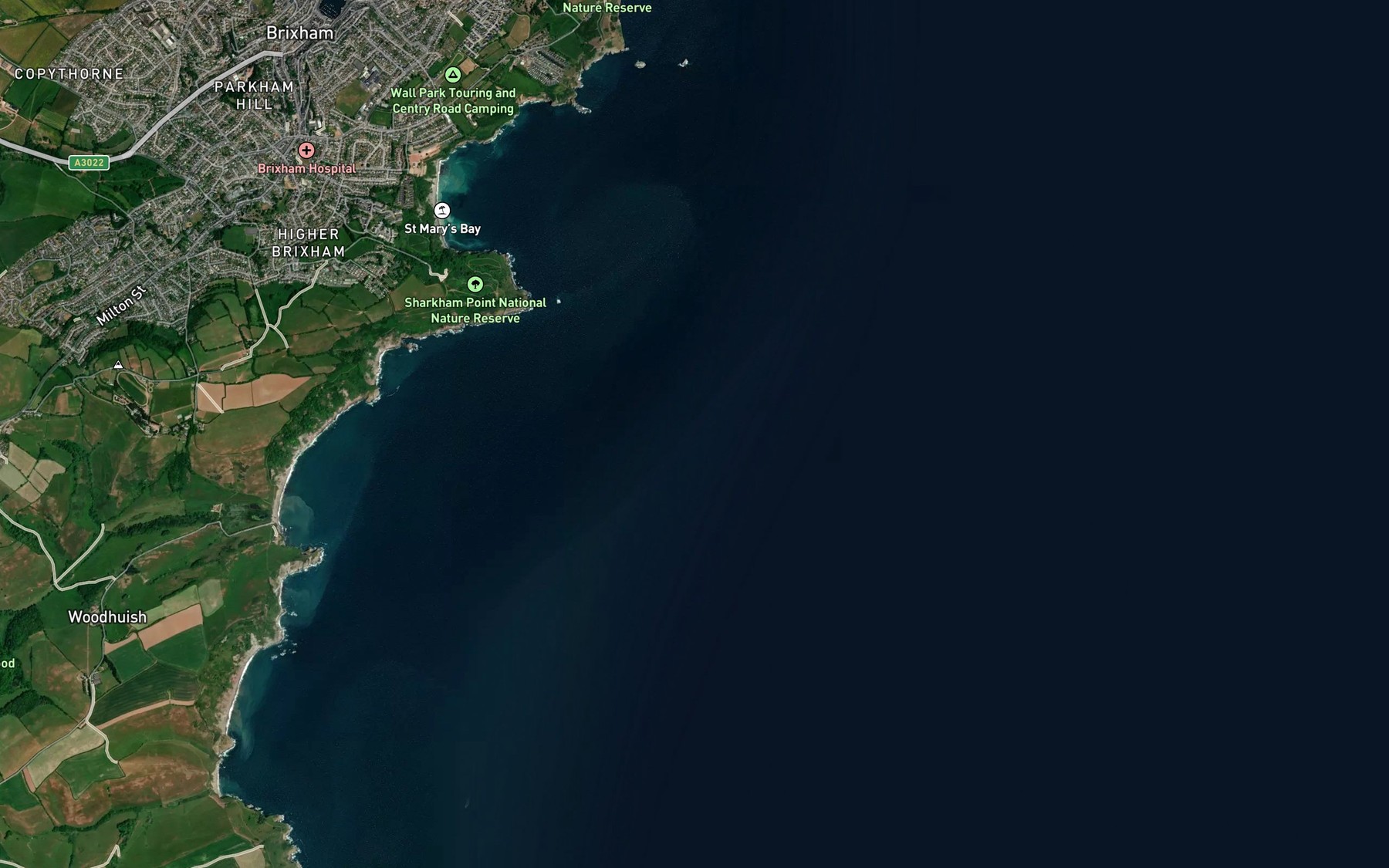 Satellite map of the Mudstone Ledge