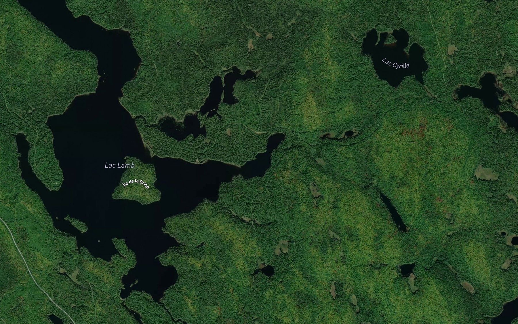 Satellite map of the Baie des Campements