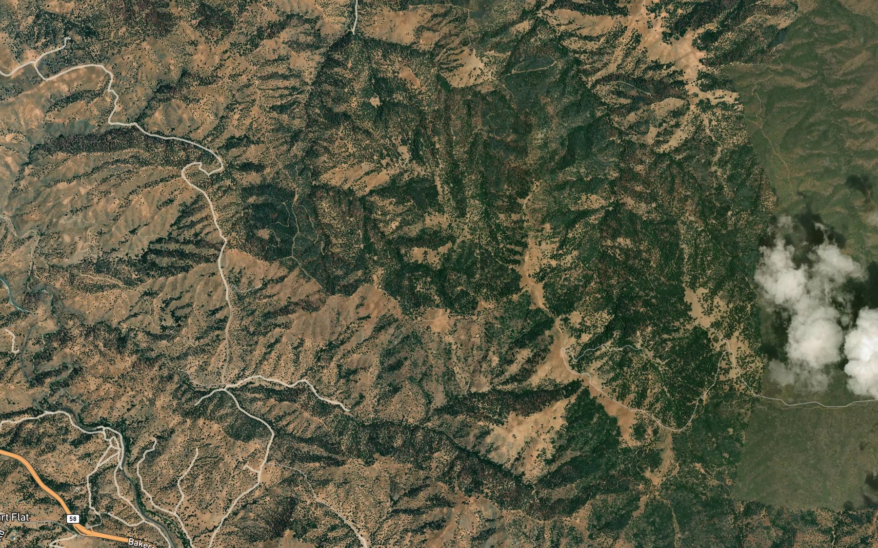 Satellite map of the Lion Spring