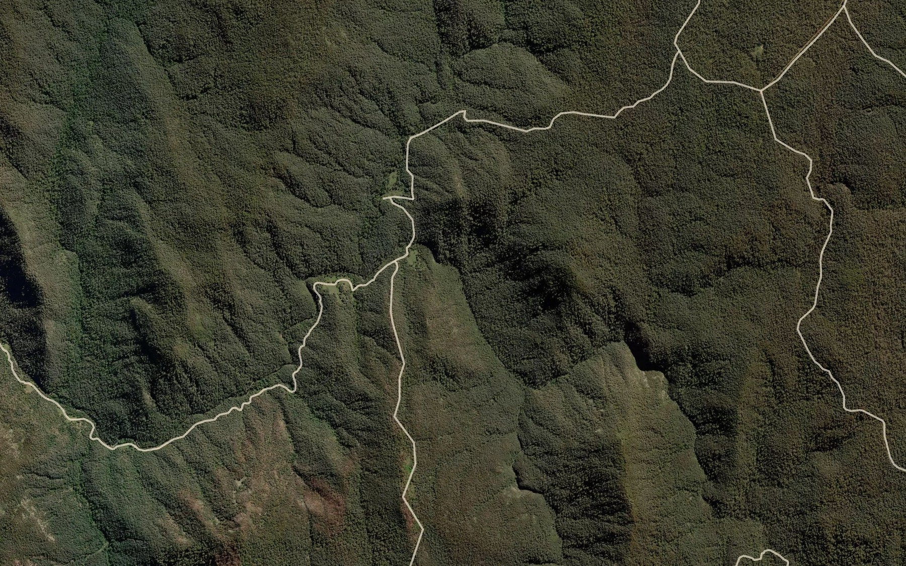 Satellite map of the Ottos Gully