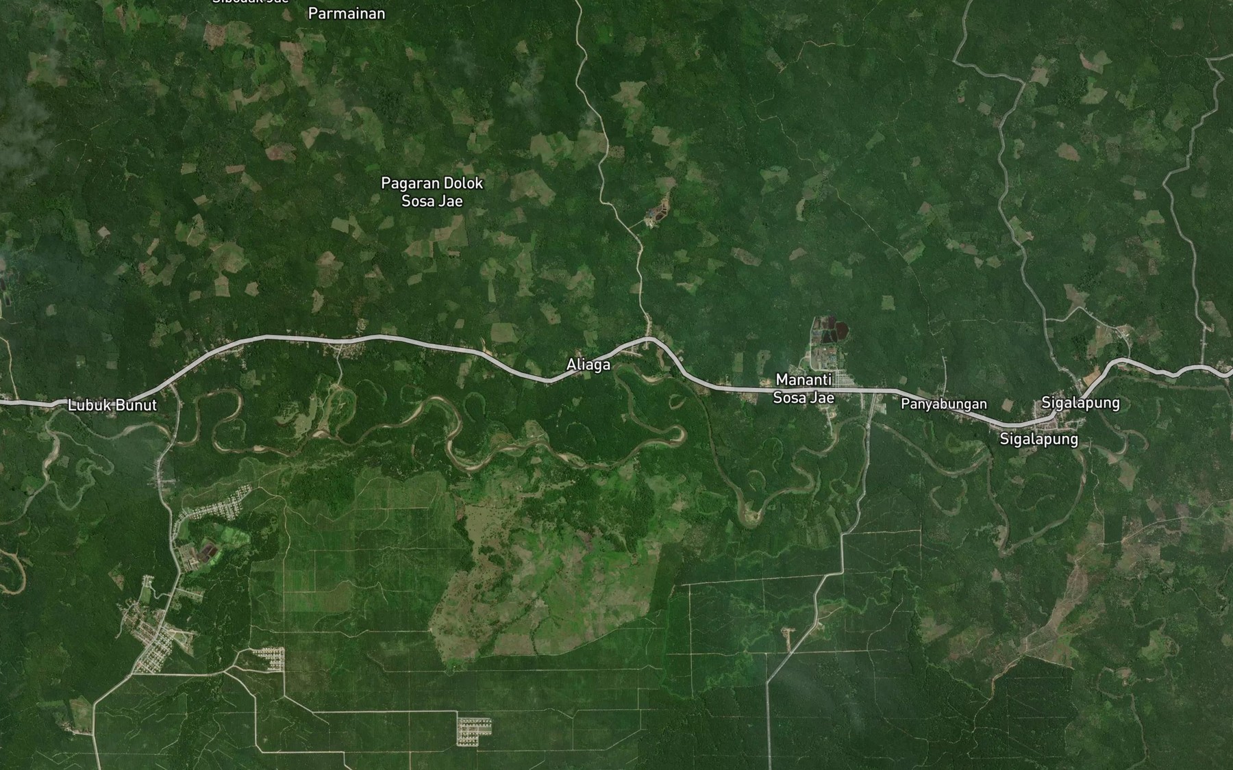 Satellite map of the Aek Aliaga