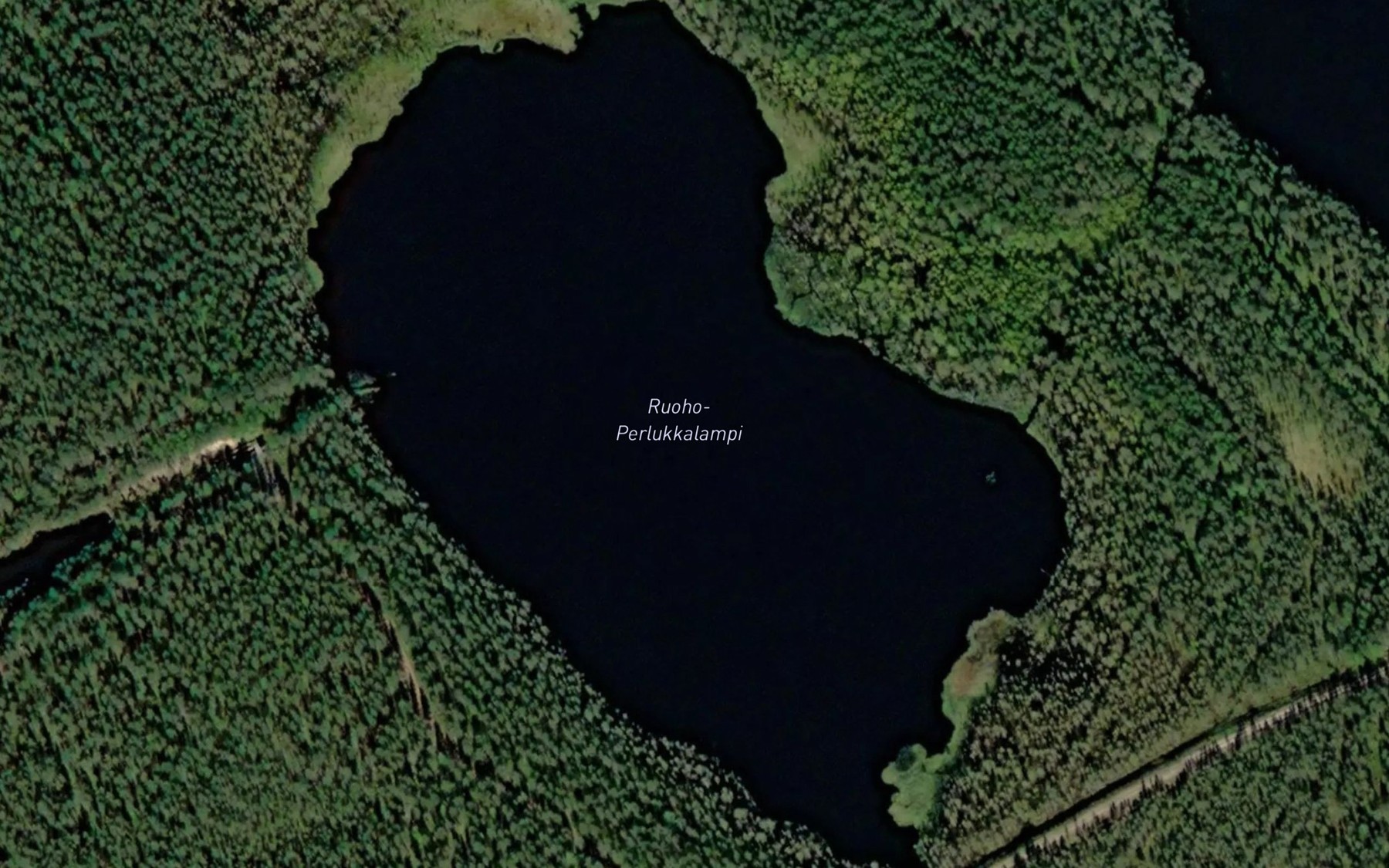 Satellite map of the Ruoho-Perlukkalampi
