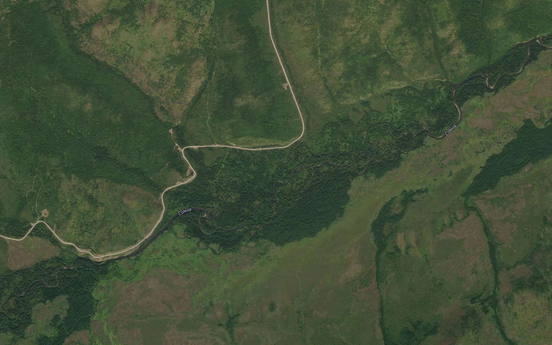 Satellite map of the Antonych