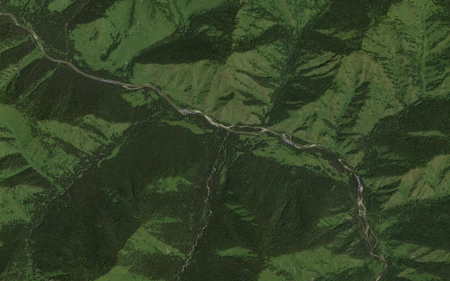 Satellite map of the Mikhaylovka
