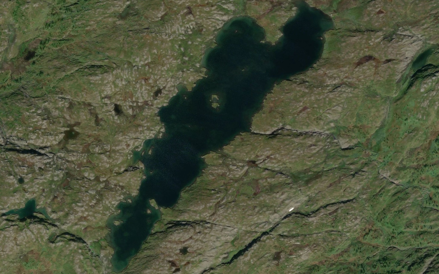 Satellite map of the Noerhte Grovhtejaevrie