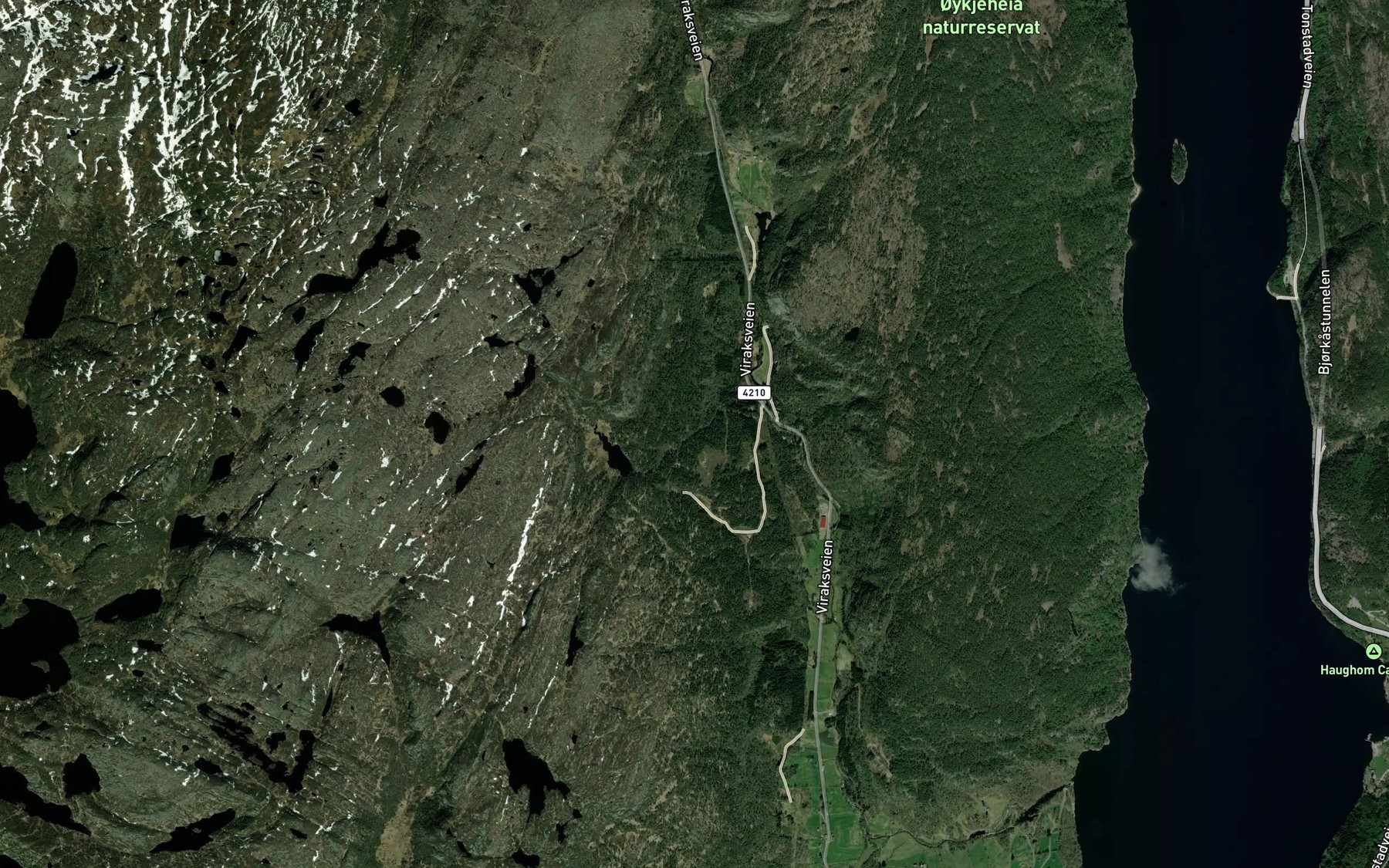 Satellite map of the Breilibekken
