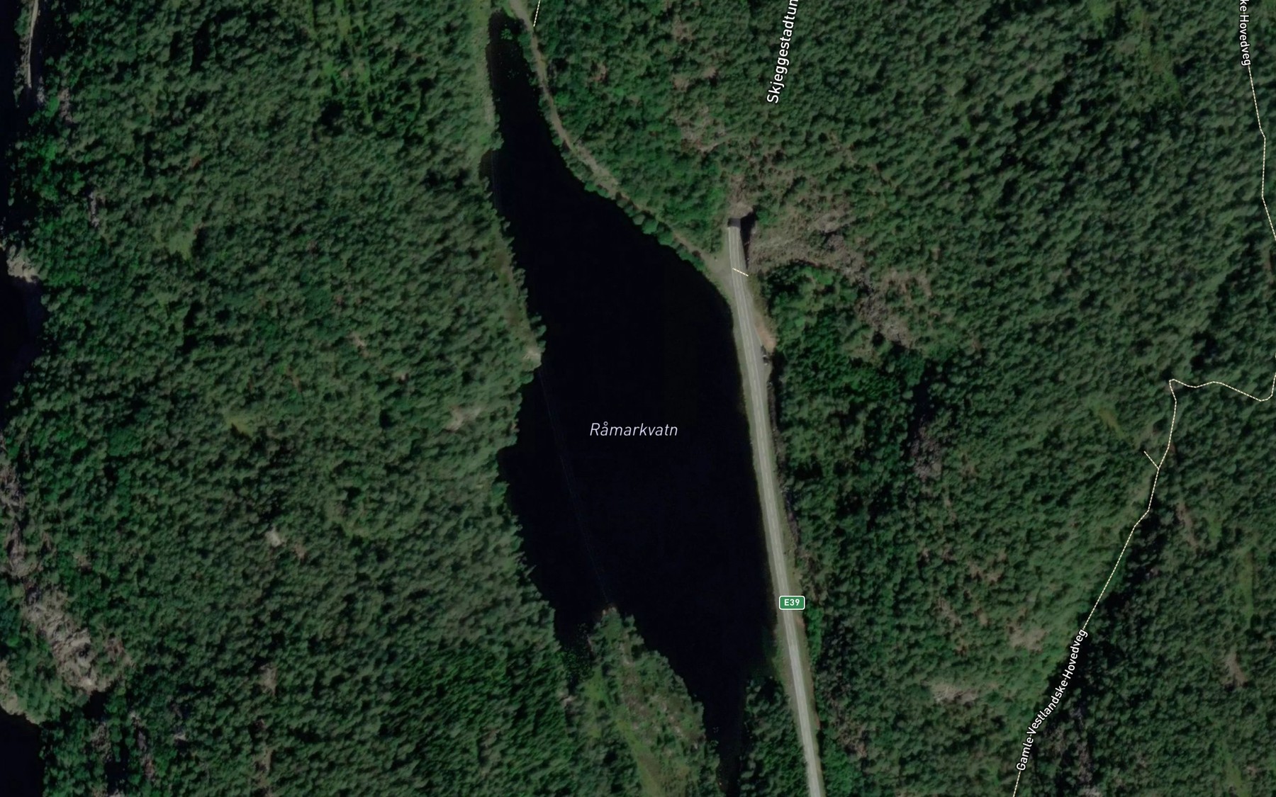 Satellite map of the Ramarkvatn