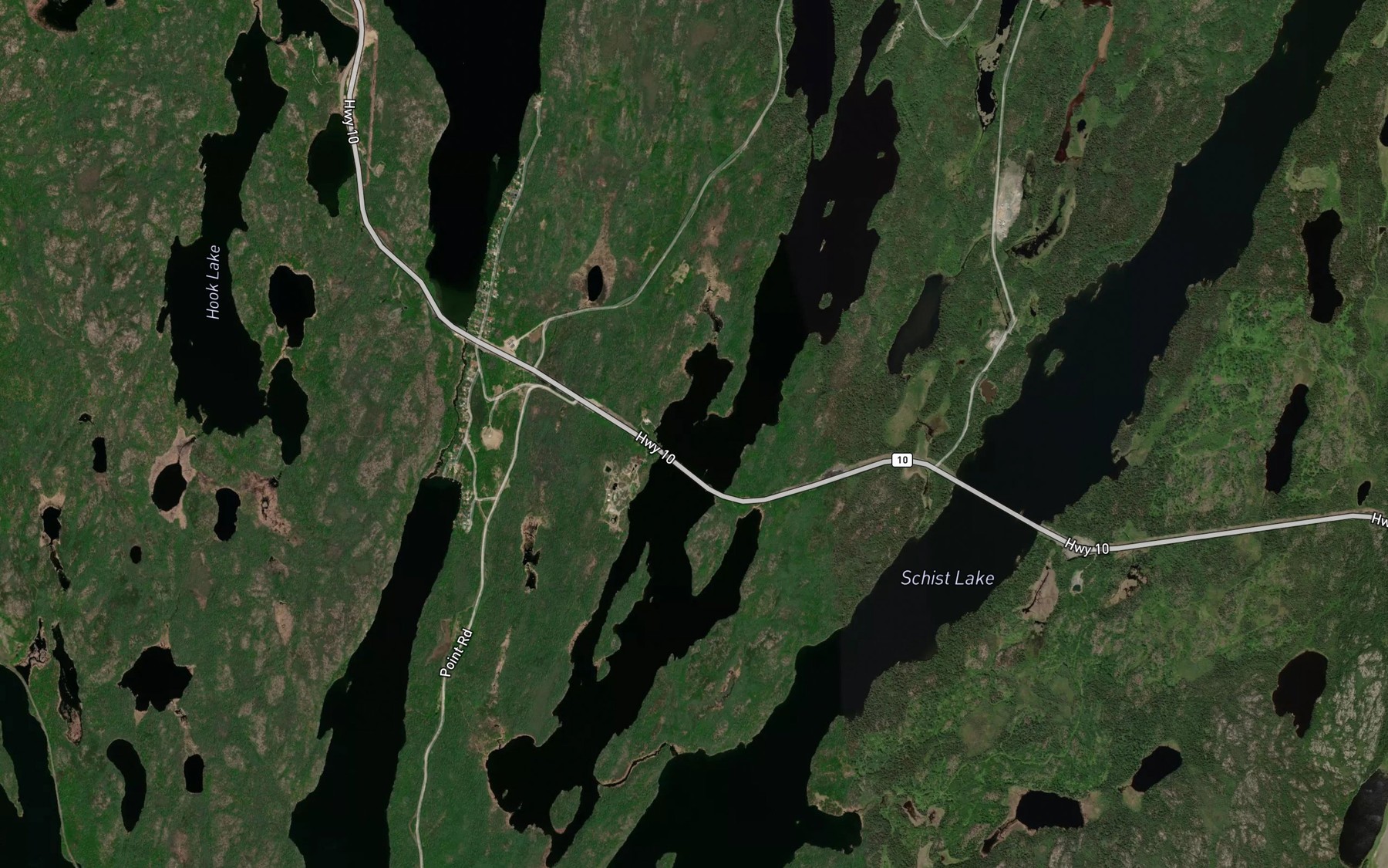 Satellite map of the White Lake