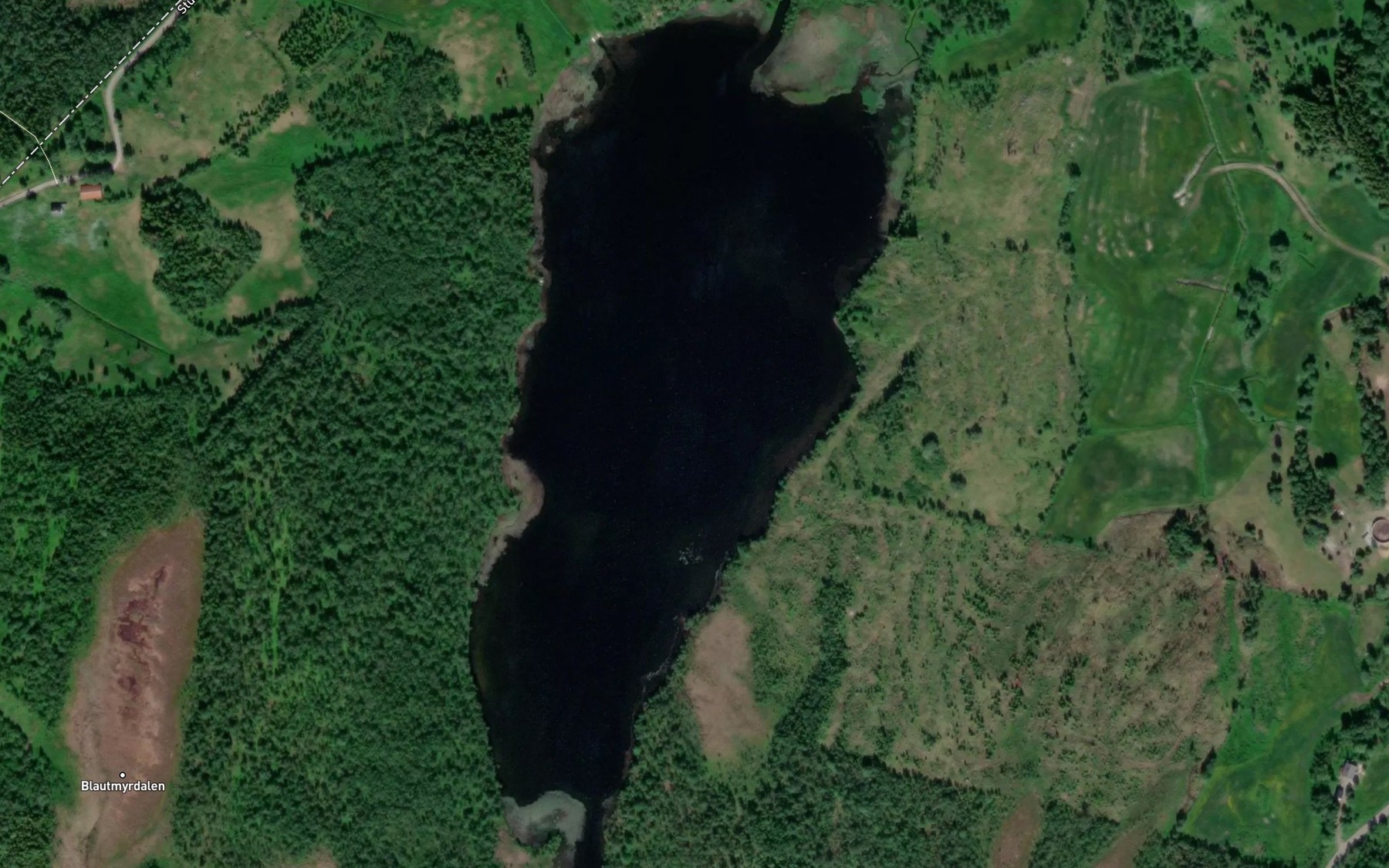 Satellite map of the Bovelajavri