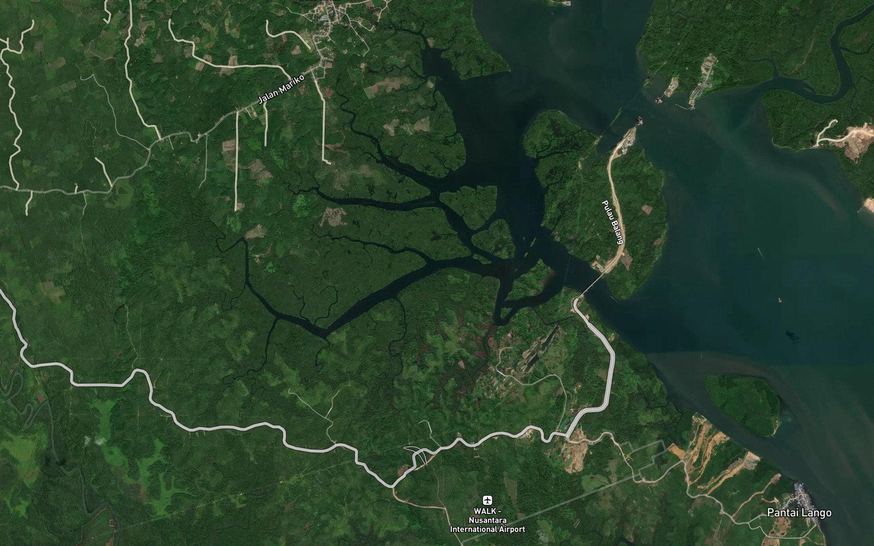 Satellite map of the Sungai Swatang