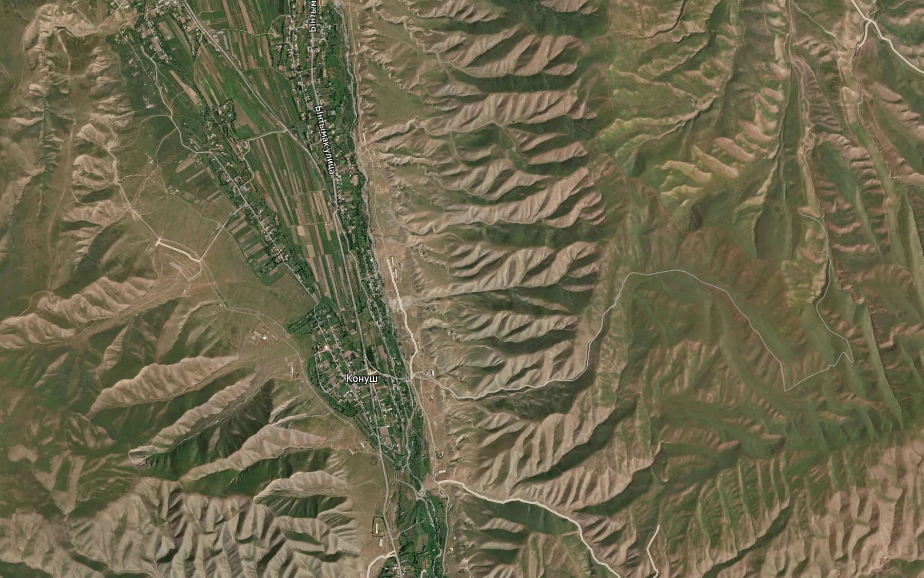 Satellite map of the Aryk Satayevskiy