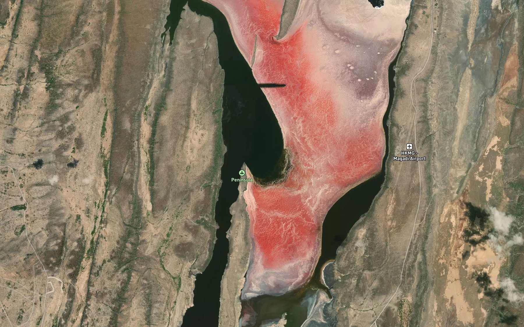Satellite map of the South-Western Lagoon