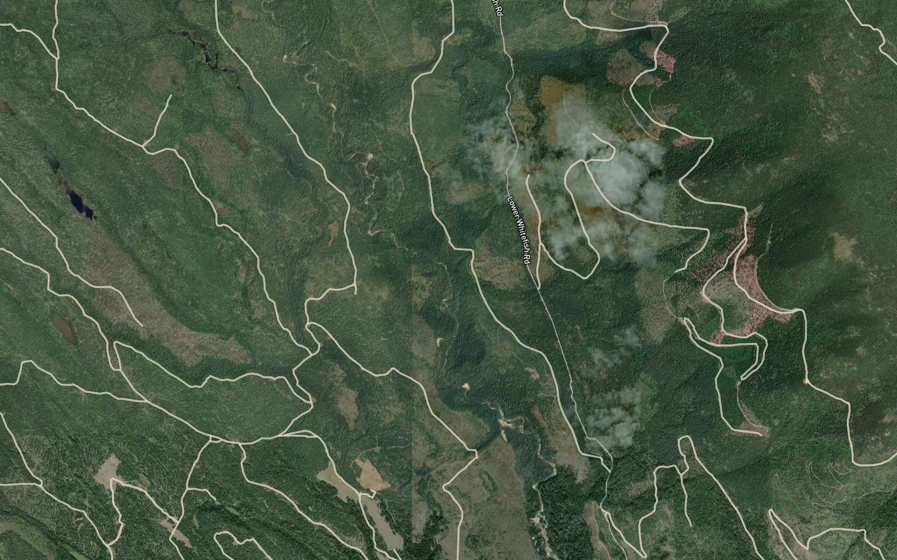 Satellite map of the Hemlock Creek
