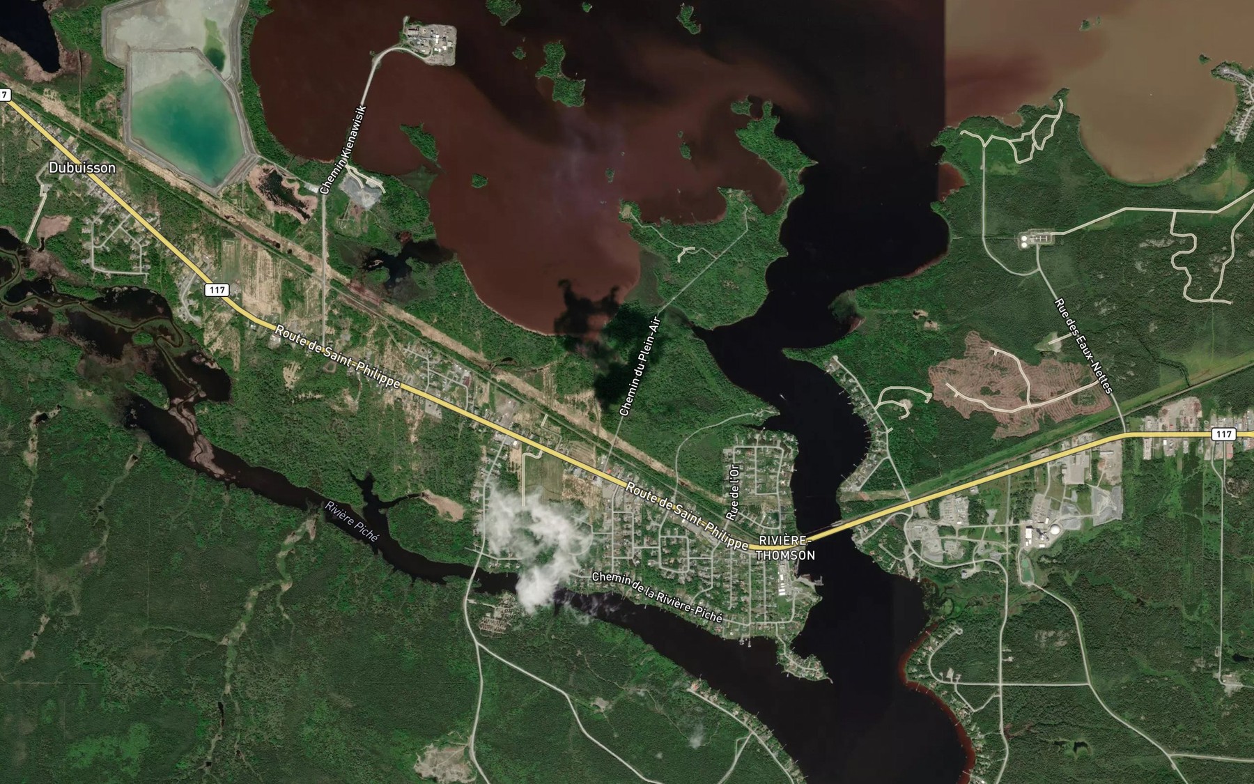 Satellite map of the Ruisseau Gervais