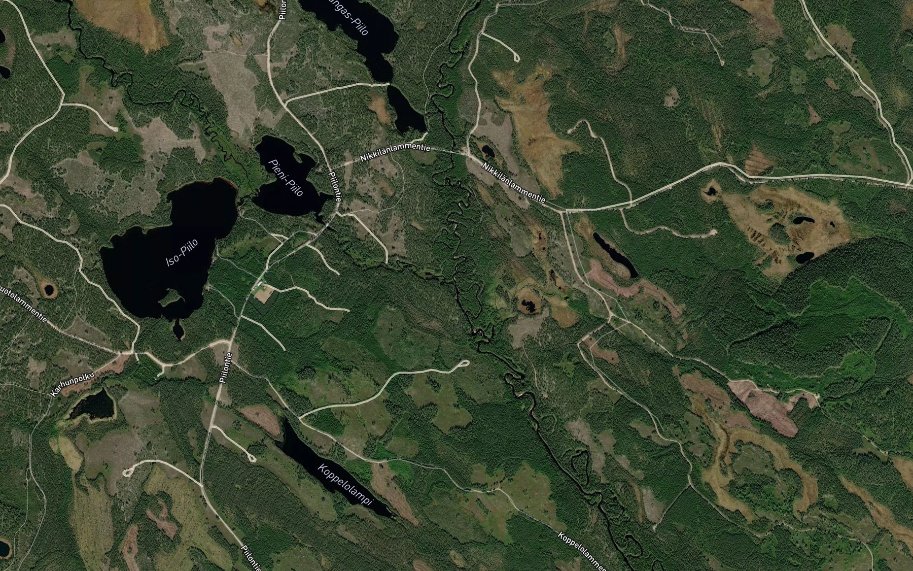Satellite map of the Alajoki