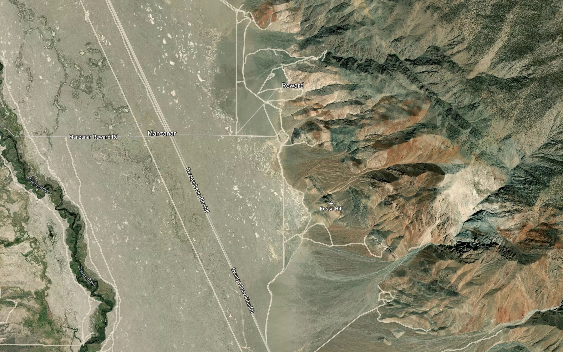 Satellite map of the McIver Canal