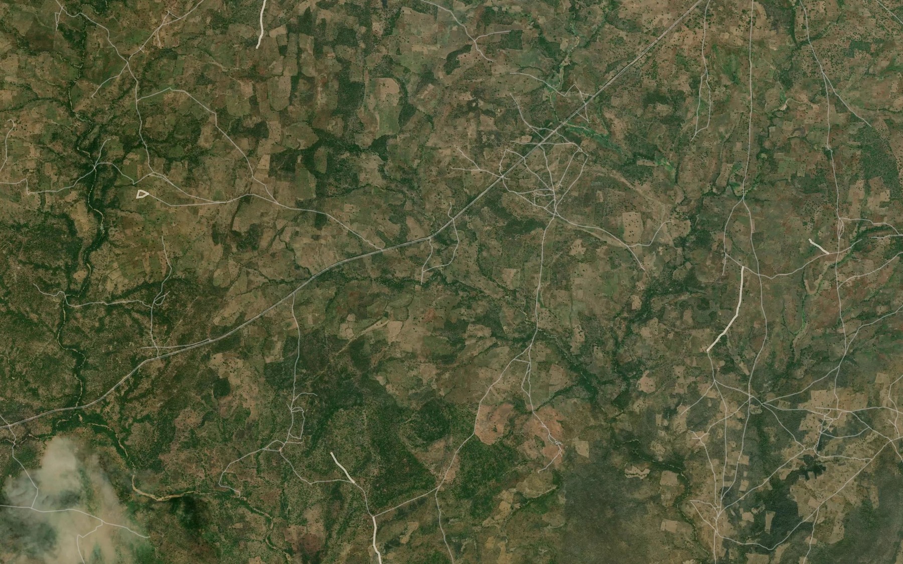 Satellite map of the River Weyampisa