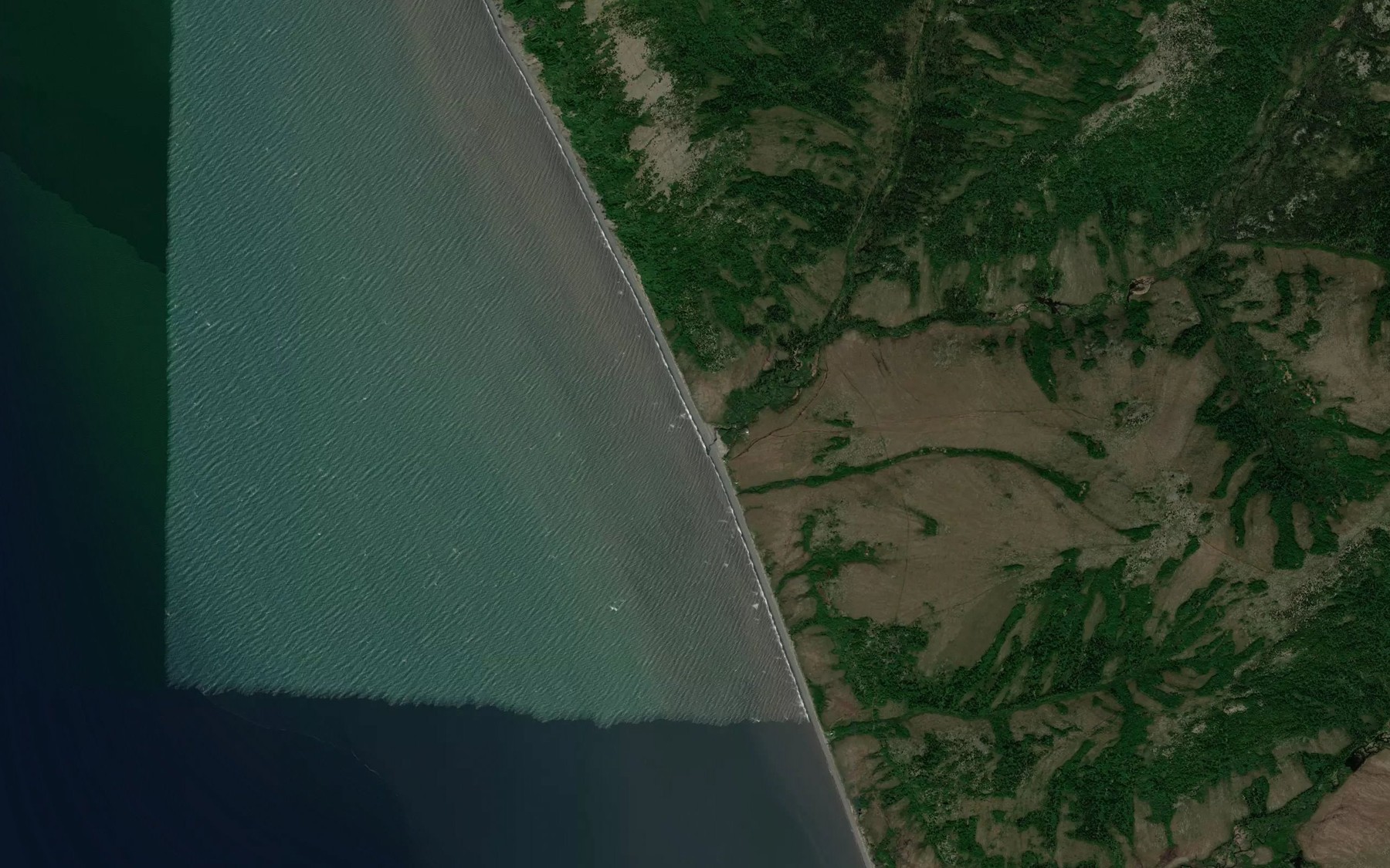 Satellite map of the Blueberry Creek