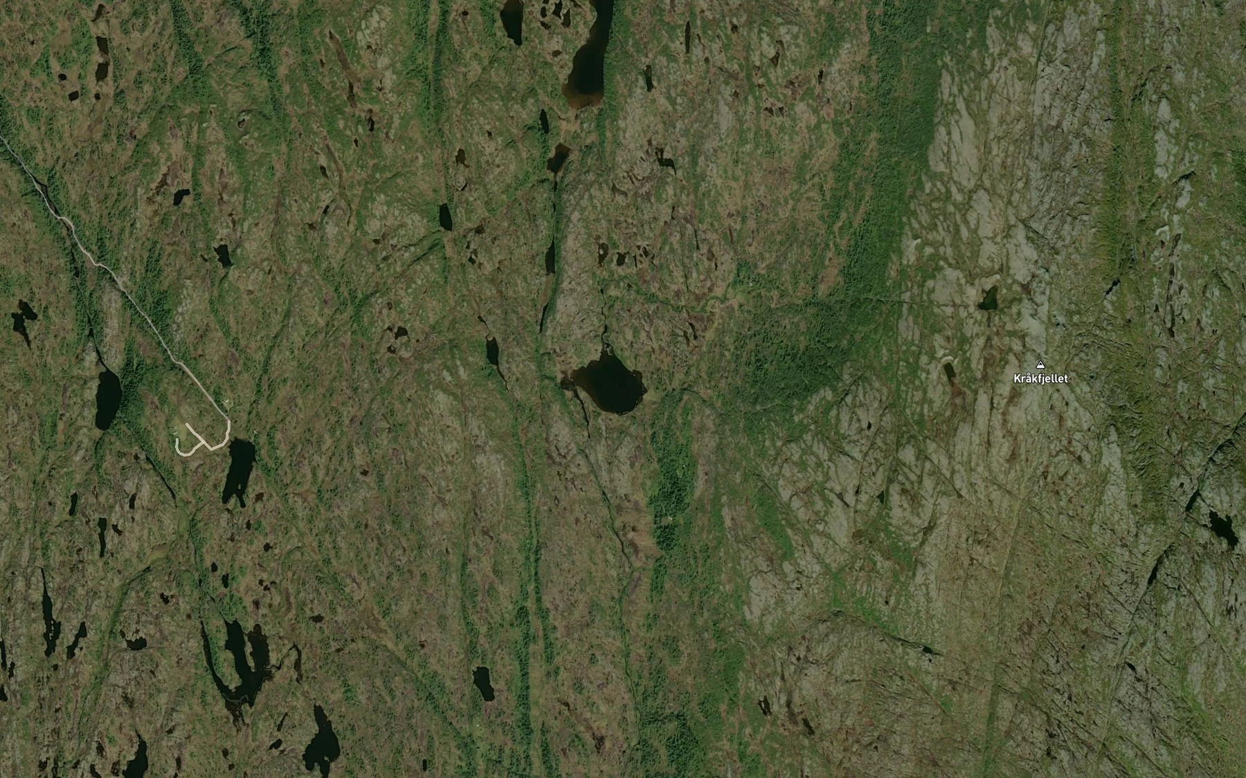 Satellite map of the Kraksjoen