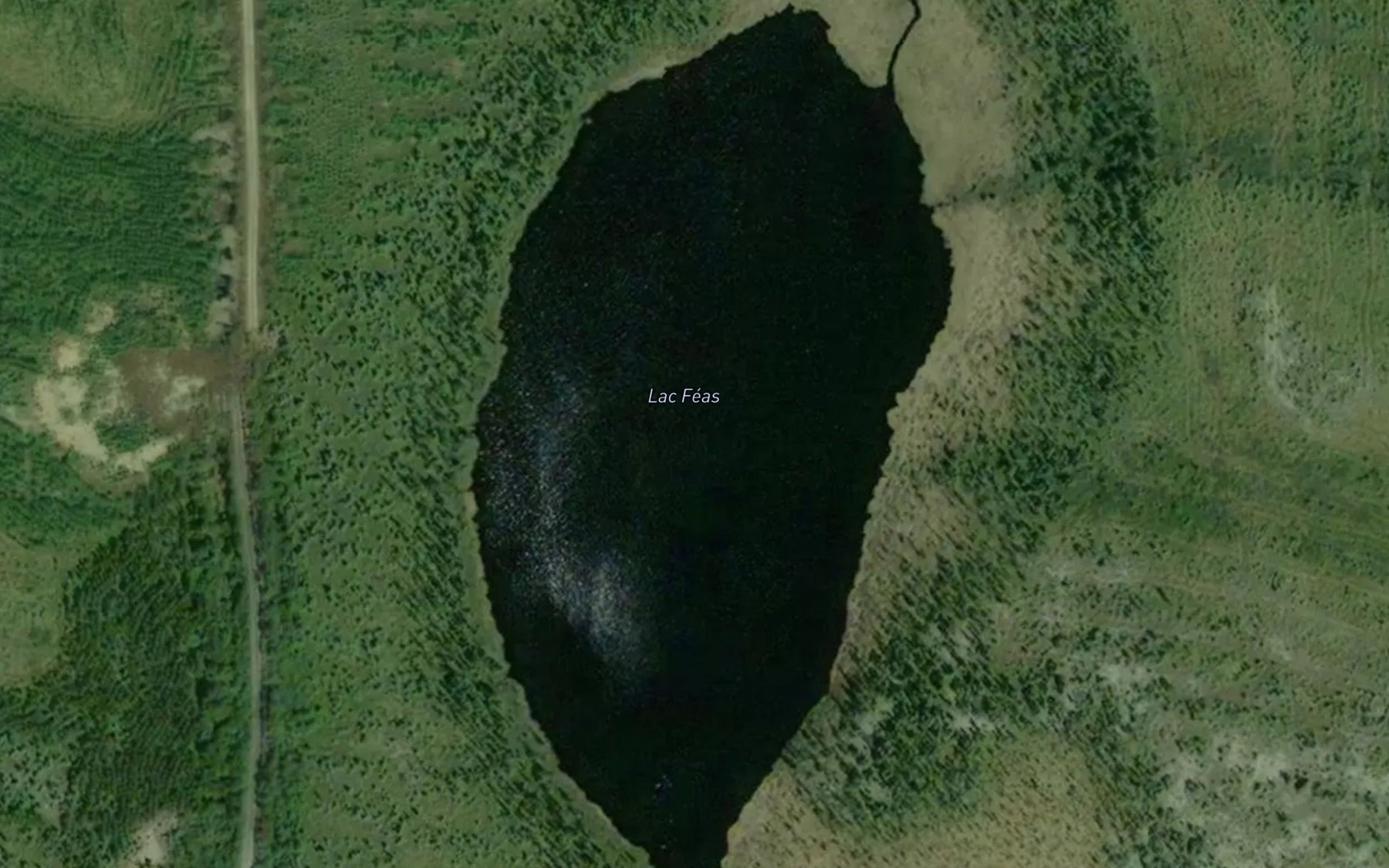 Satellite map of the Lac Feas