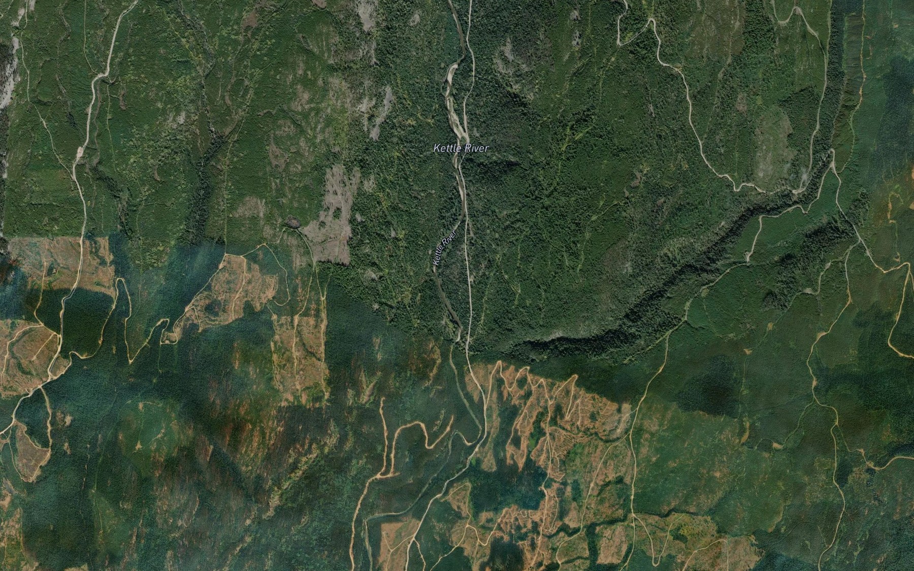 Satellite map of the Mohr Creek