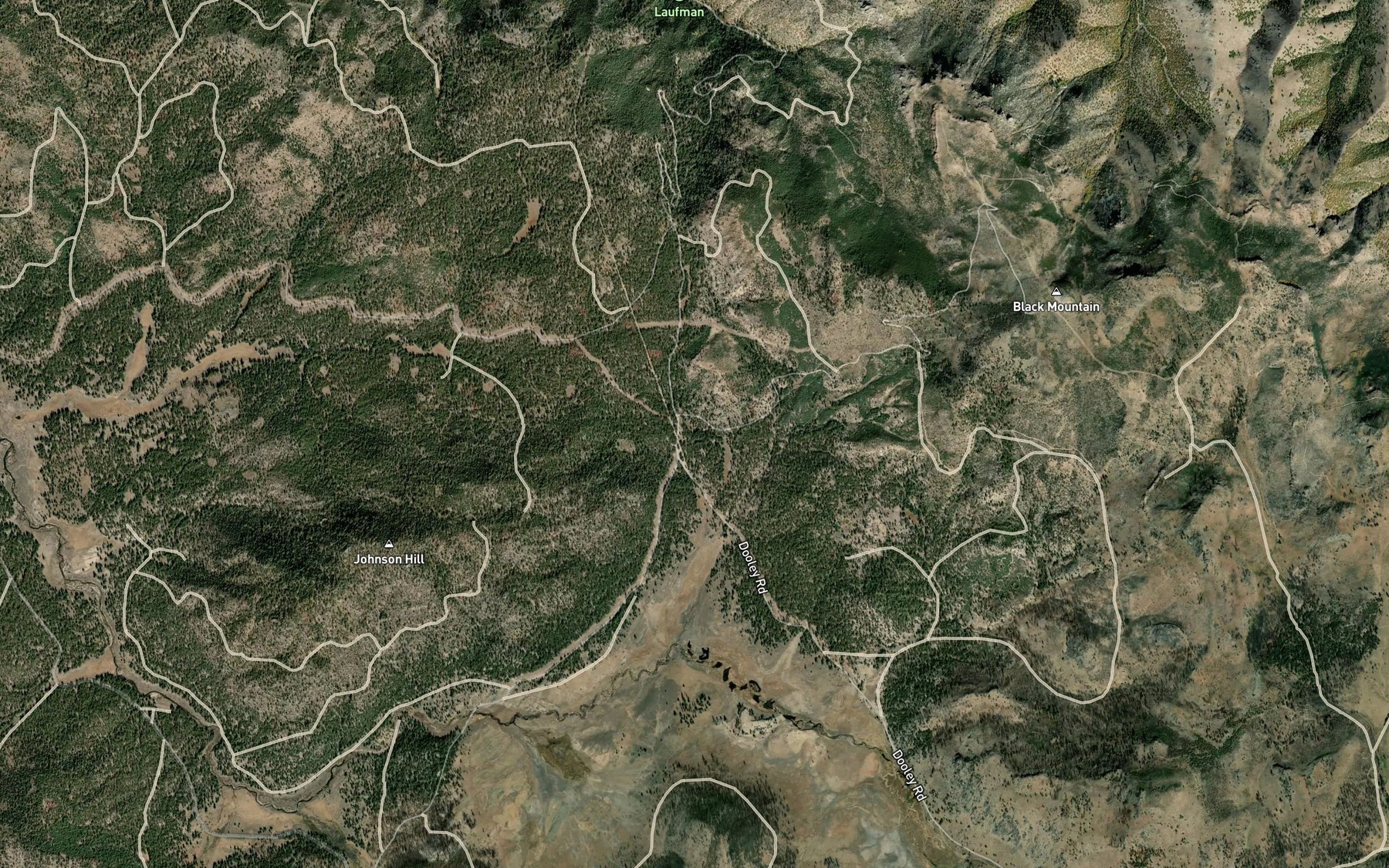 Satellite map of the Granite Spring