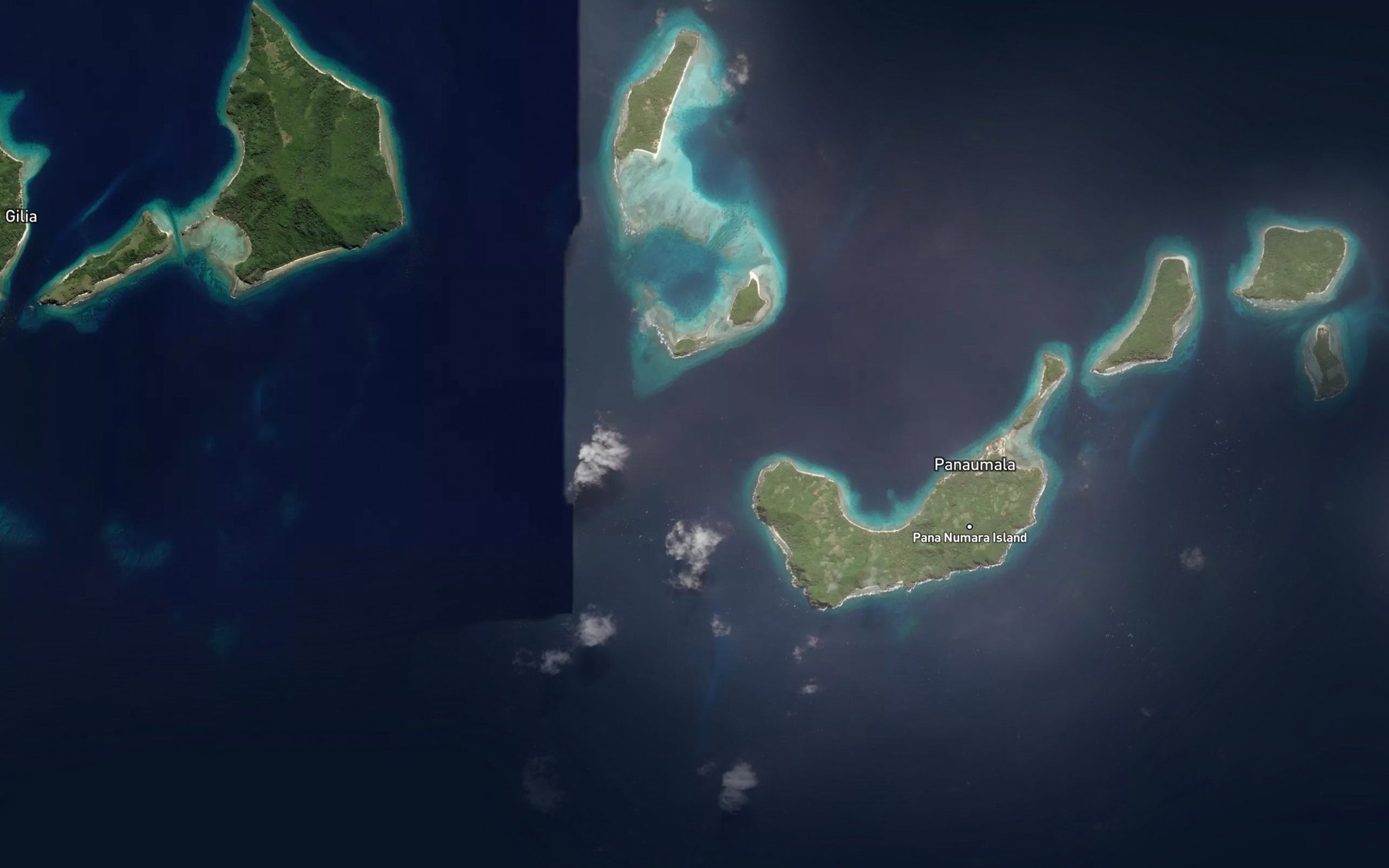 Satellite map of the Bahil Passage