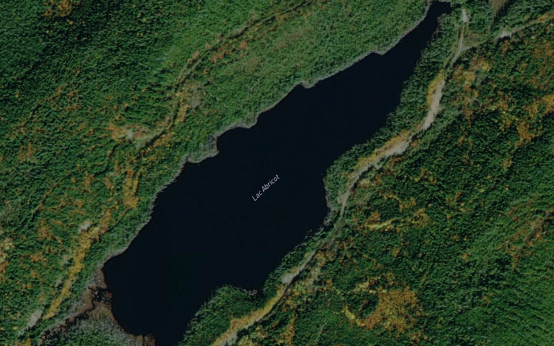 Satellite map of the Lac Abricot
