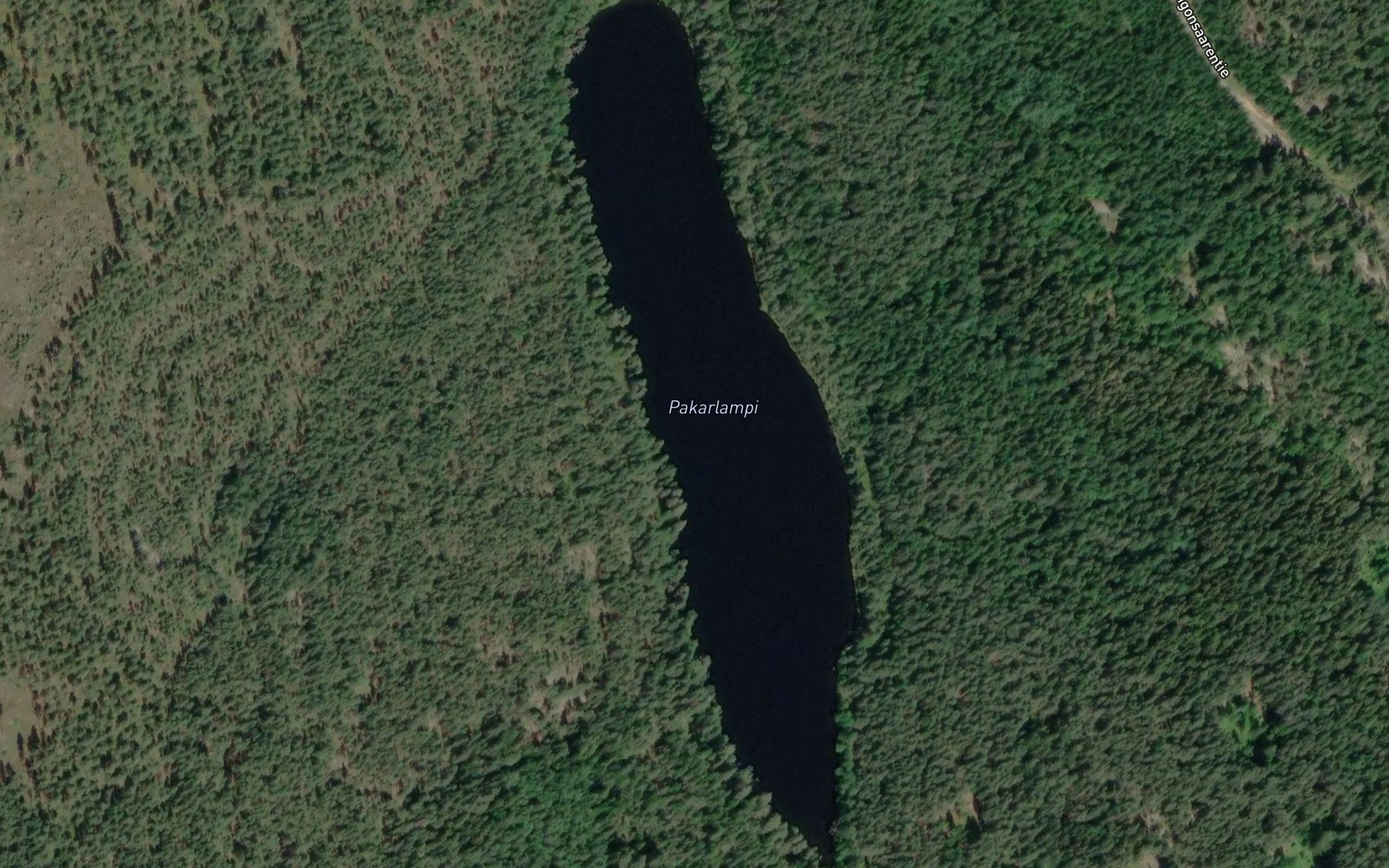 Satellite map of the Pakarlampi