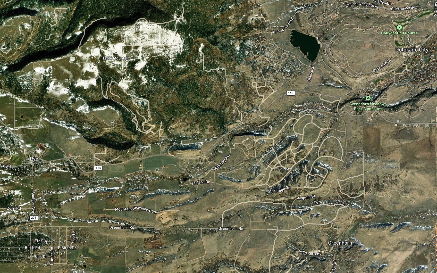 Satellite map of the Cold Spring