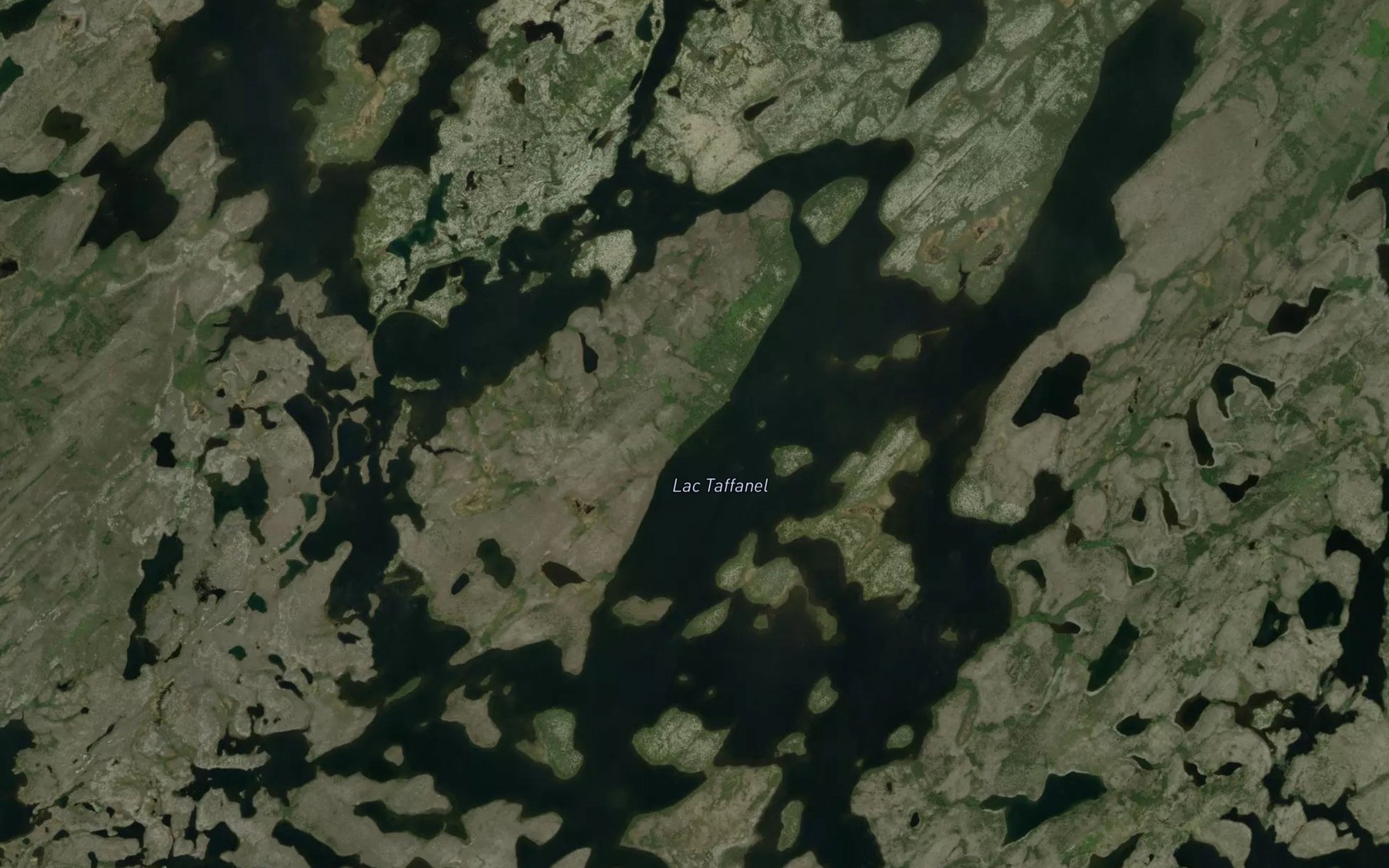 Satellite map of the Lac Taffanel