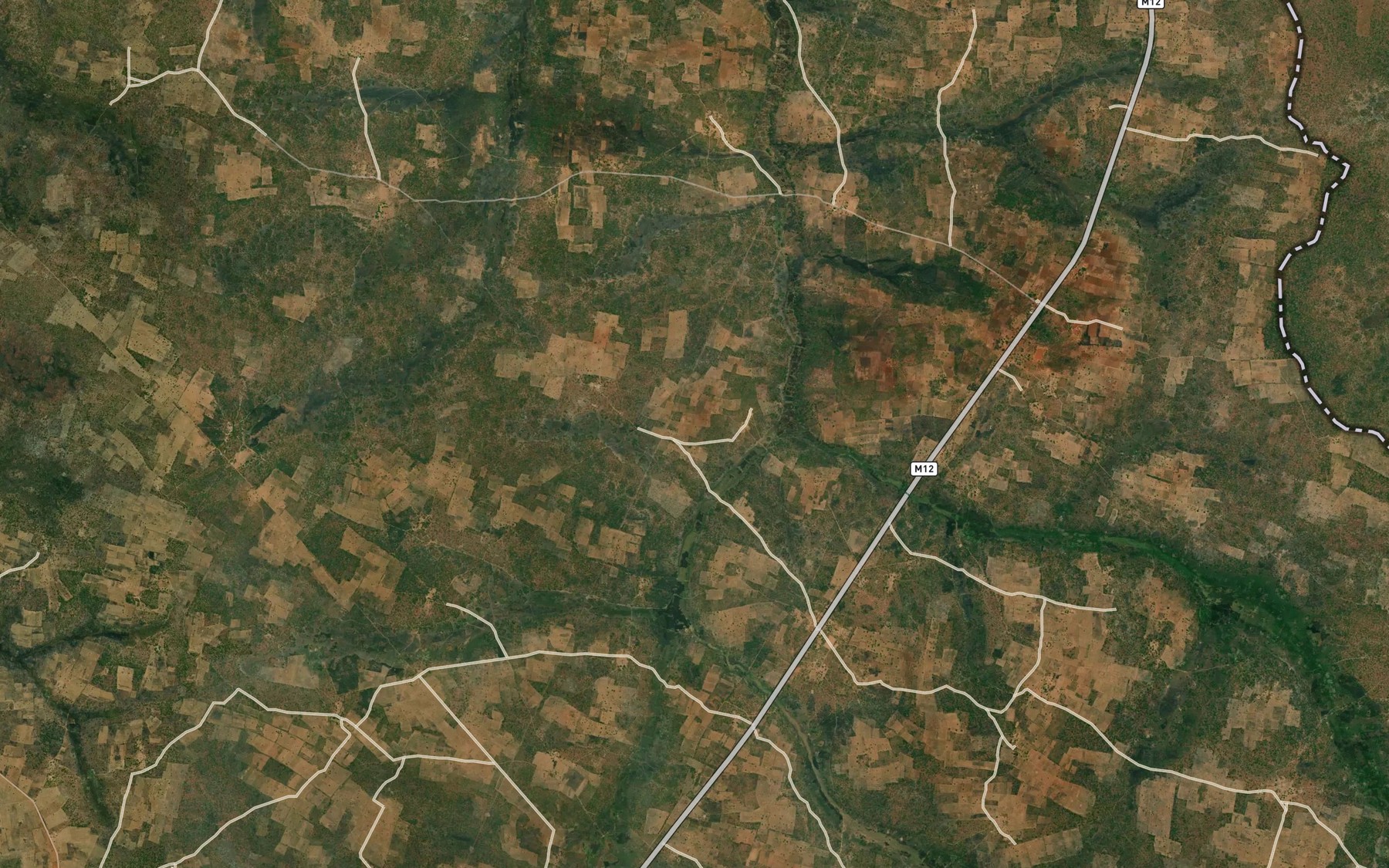 Satellite map of the Kamanyango
