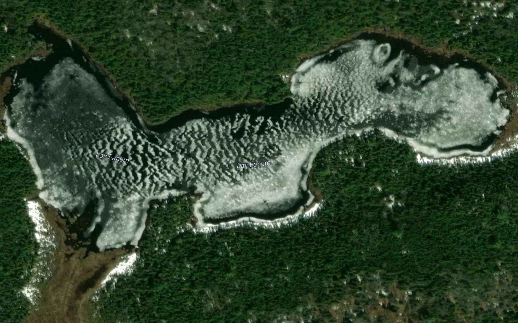 Satellite map of the Lac Fanum