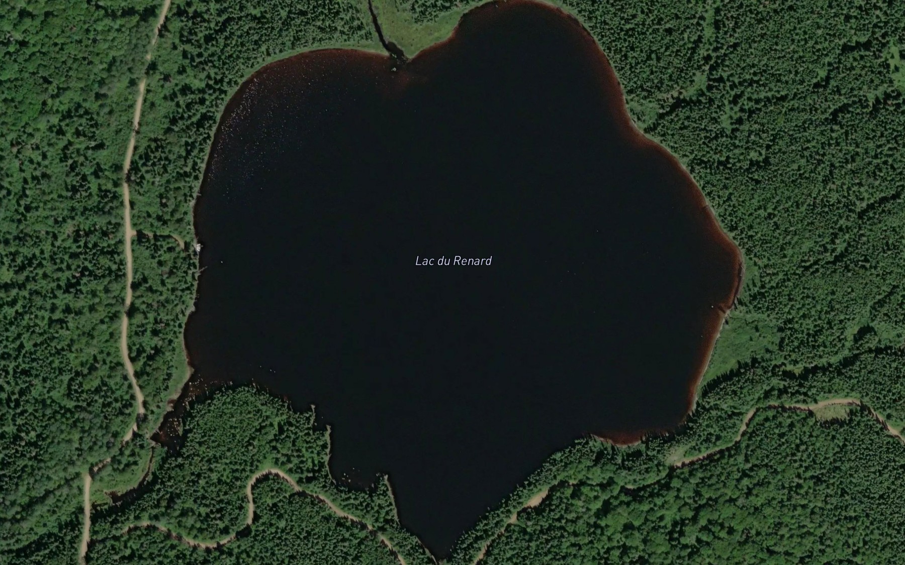 Satellite map of the Lac du Renard
