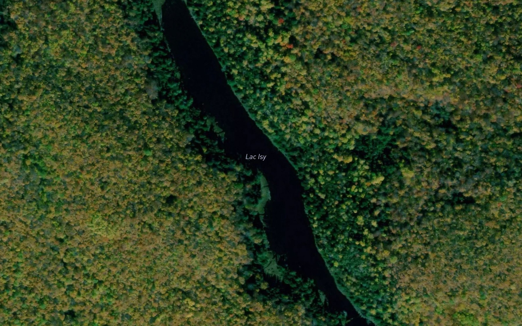 Satellite map of the Lac Isy