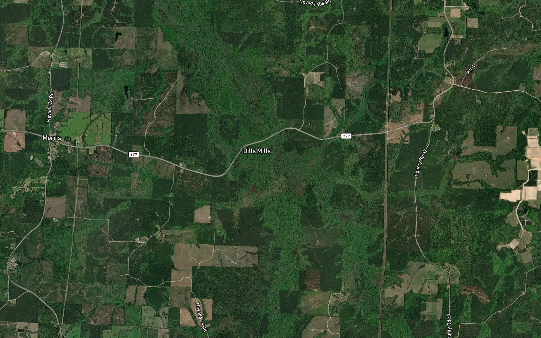 Satellite map of the Tunnel Branch