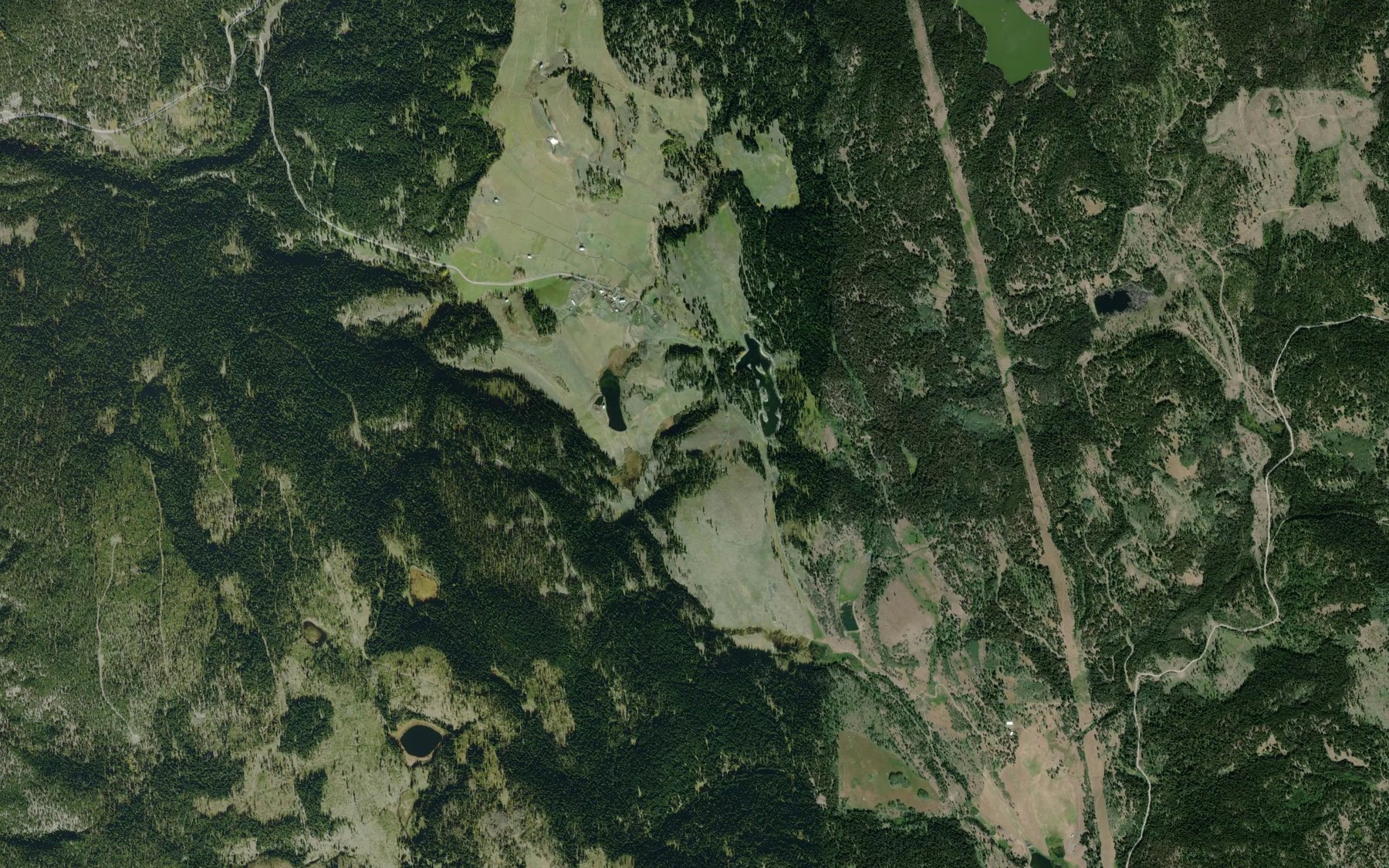 Satellite map of the Samson Creek