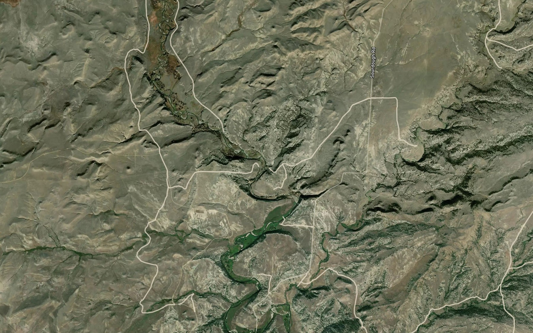Satellite map of the Carson Creek