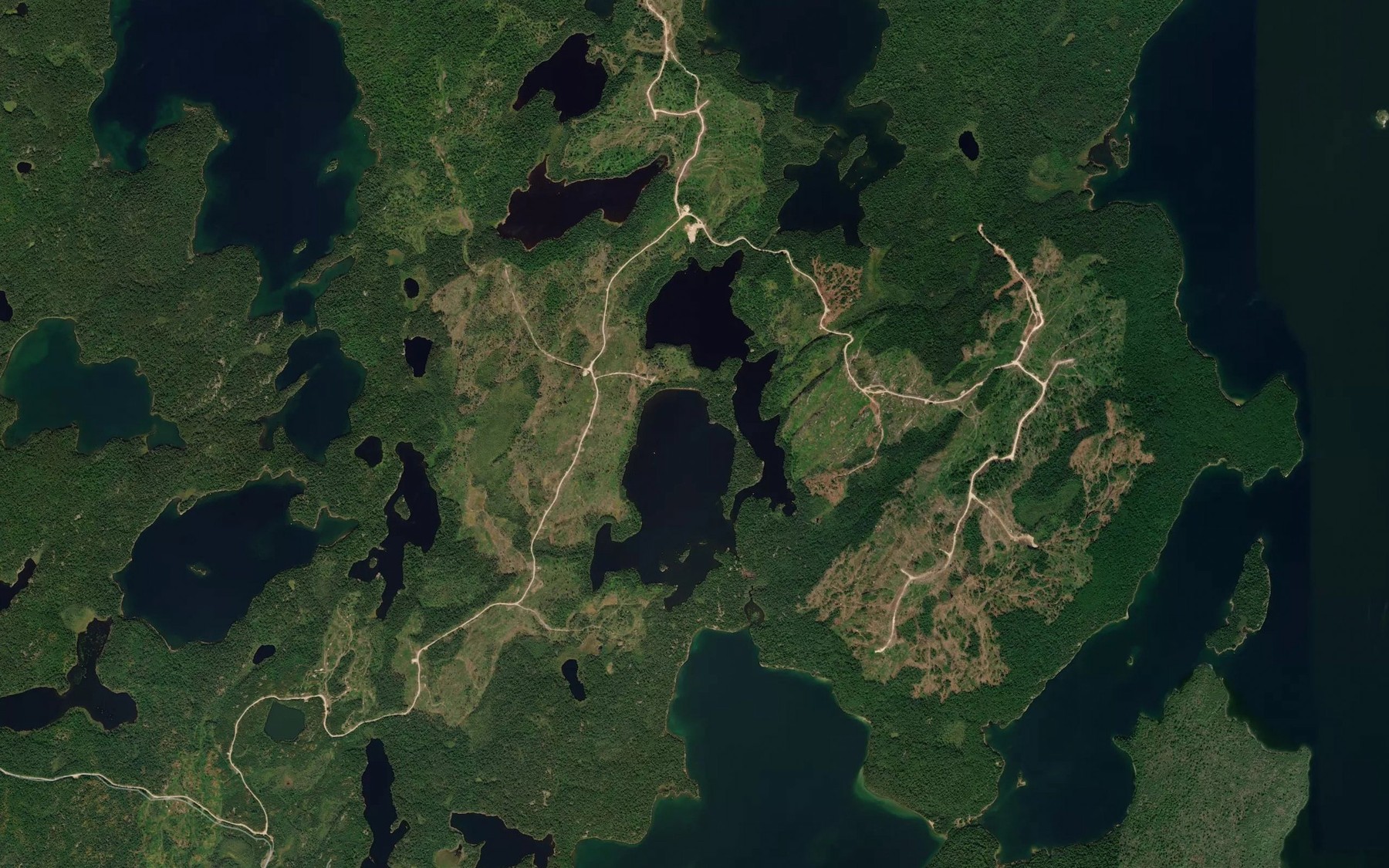 Satellite map of the Barr Lake