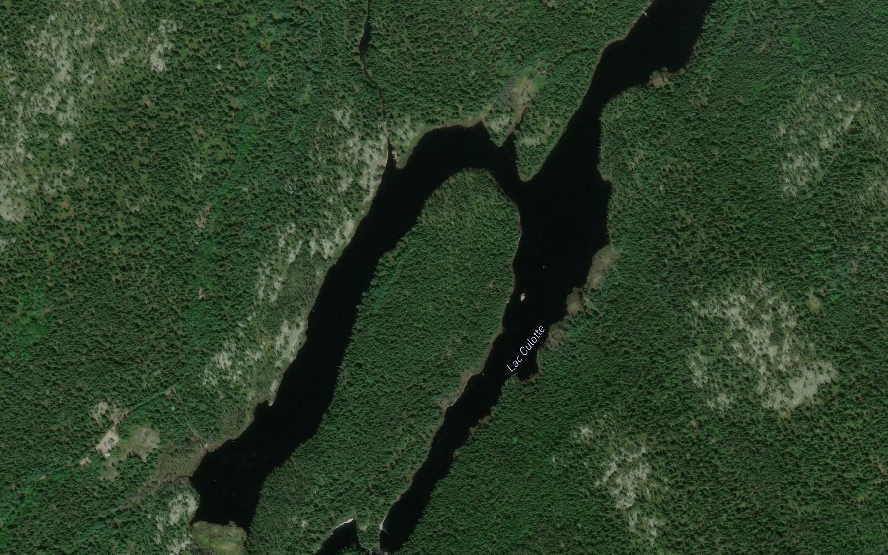 Satellite map of the Lac Culotte