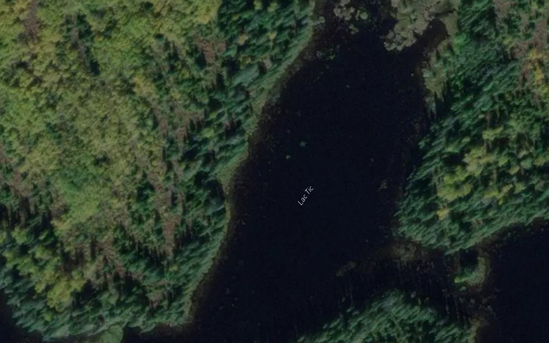 Satellite map of the Lac Tic